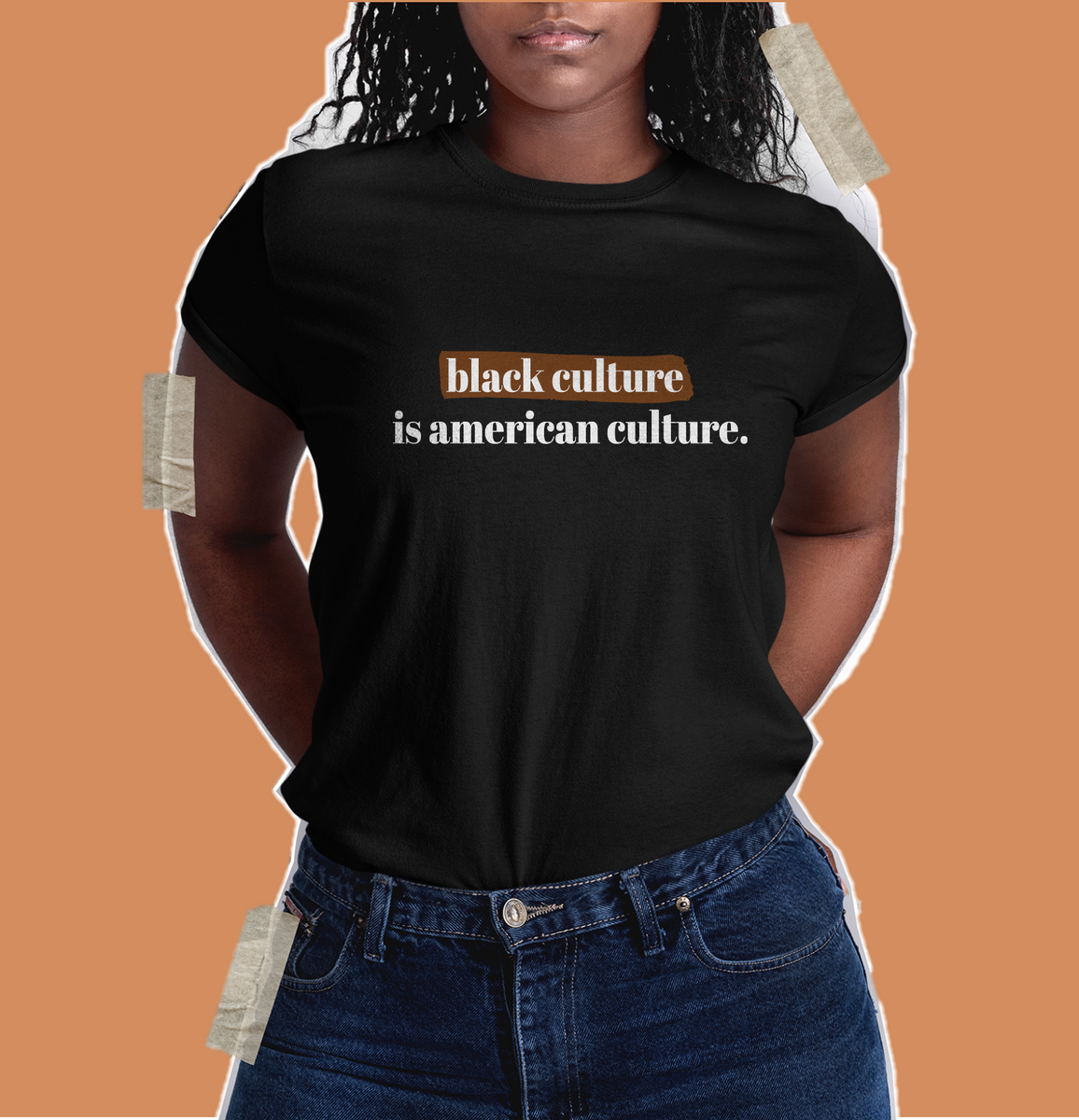 Black shop culture shirt